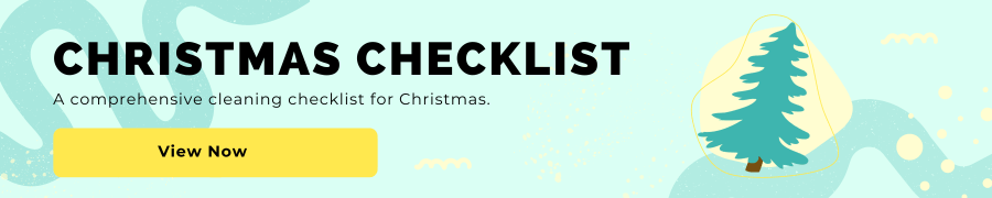 Christmas cleaning checklist callout graphic