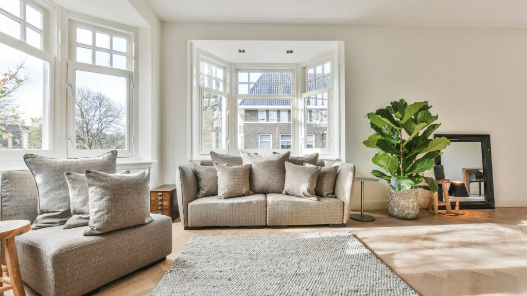 sunny clean living room