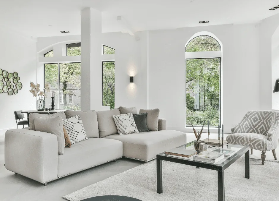 freshly cleaned living room